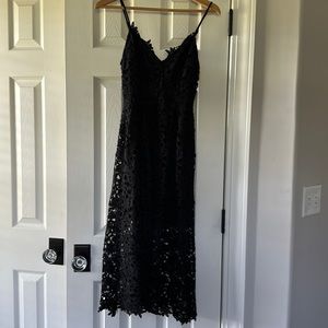 ASTR the label XS black midi dress